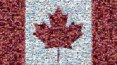 flags Canada national symbolic maple leaf Canadian simple country 