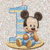 birthdays celebrations characters illustrations children kids animated disney mickey mouse numbers 