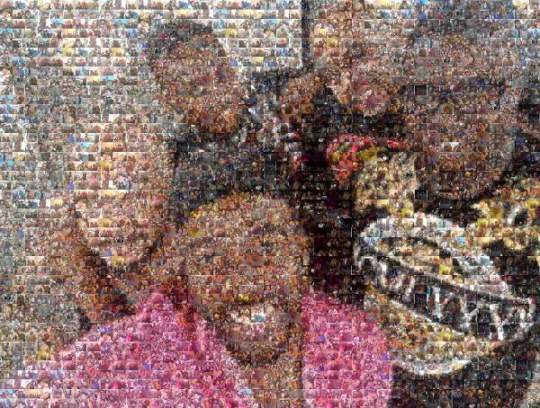 A Group Selfie photo mosaic