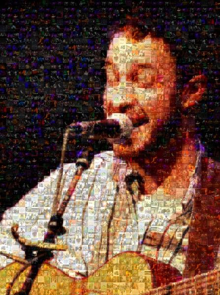 Candid of a Musician photo mosaic