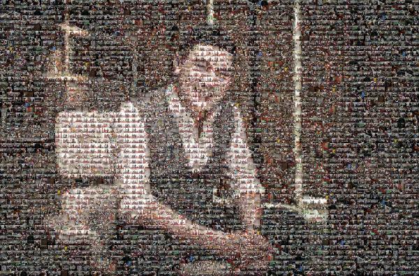 Portrait of a Man photo mosaic
