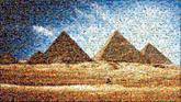 pyramids giza landmarks landscape skyline egypt travel structures buildings