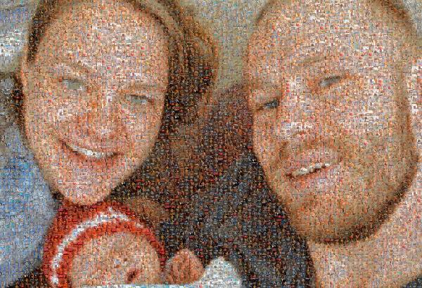 Happy Family   photo mosaic