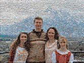 family group distance distant people faces love vacation