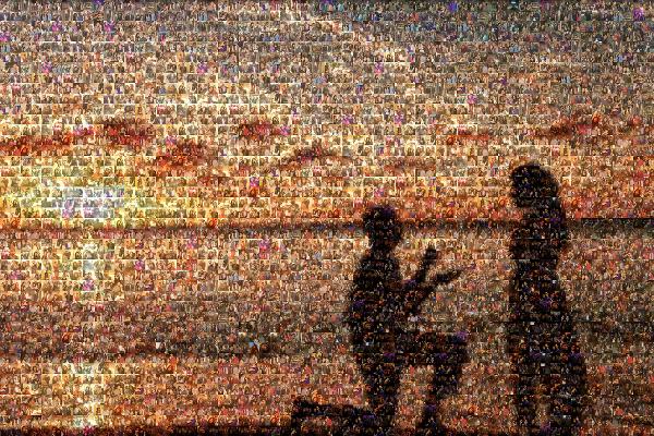 Sunset Proposal photo mosaic
