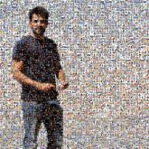 people faces portraits man distant distance full body