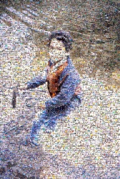 Young Fisherman photo mosaic