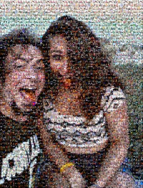 Fun-loving Couple photo mosaic