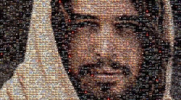 Close Portrait photo mosaic