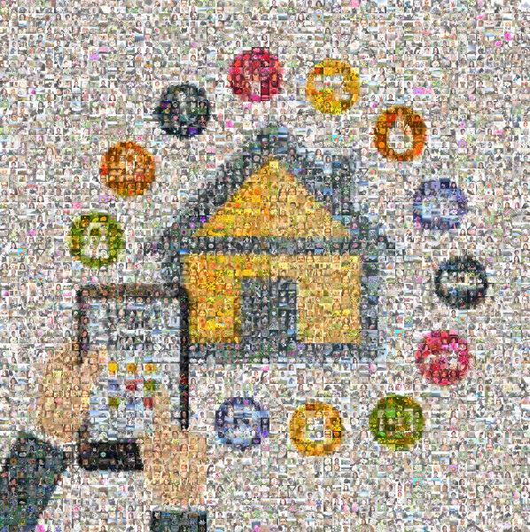 Smart Home photo mosaic