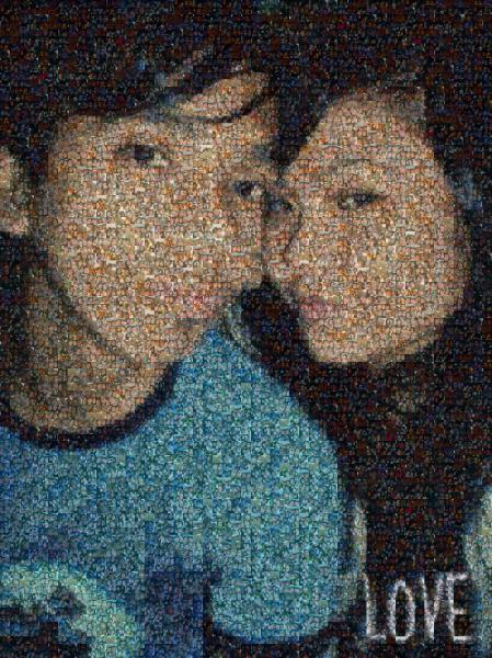 Young Couple photo mosaic
