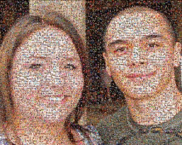 Close-up Couple  photo mosaic