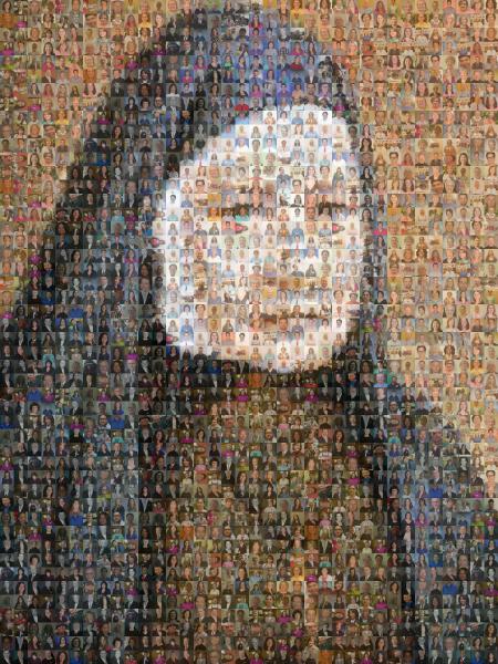 Religious Painting photo mosaic