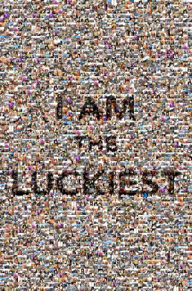 I Am the Luckiest photo mosaic
