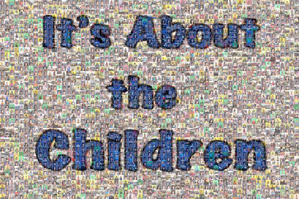 It's About the Children photo mosaic