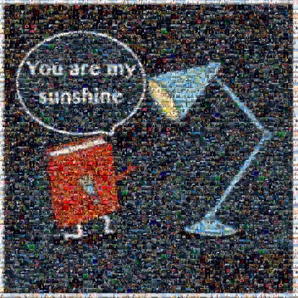 You Are My Sunshine photo mosaic