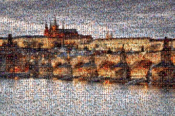 Prague photo mosaic