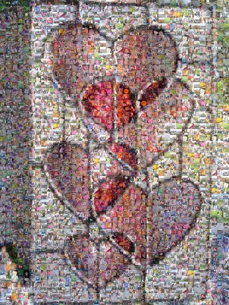 Glass Hearts photo mosaic