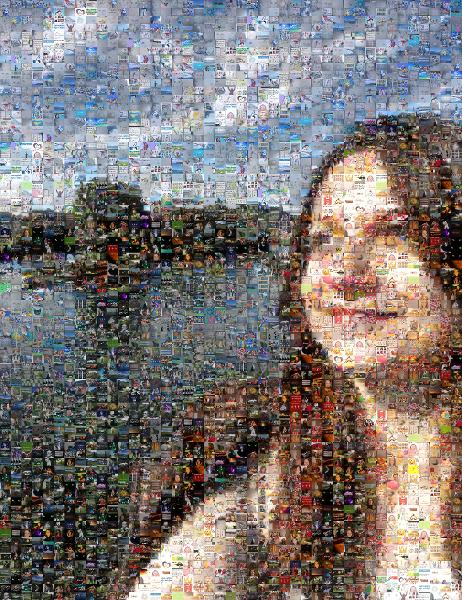 Travel Selfie photo mosaic