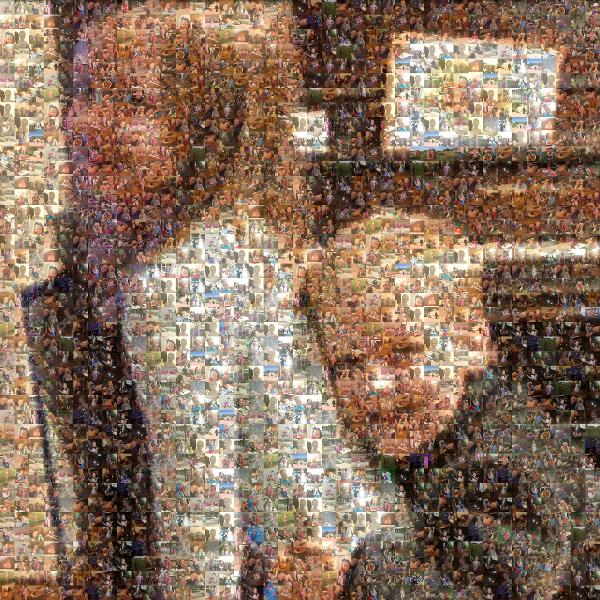 Smiling Siblings photo mosaic