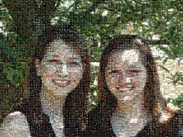 Two Women photo mosaic
