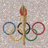 olympics rings torch coloful symbols logos graphics icons sports athletics school education