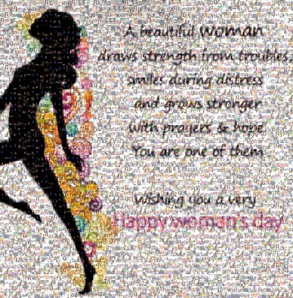Happy Woman's Day photo mosaic
