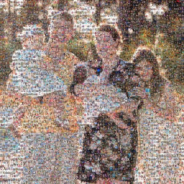 A Happy Family photo mosaic