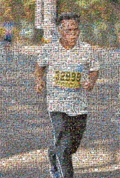 Marathon Runner photo mosaic
