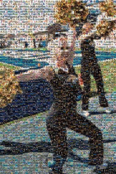 Cheerleader photo mosaic