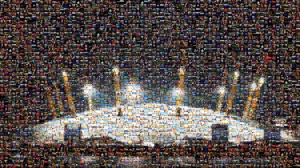 Stadium Lights photo mosaic