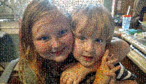 Sibling Love photo mosaic