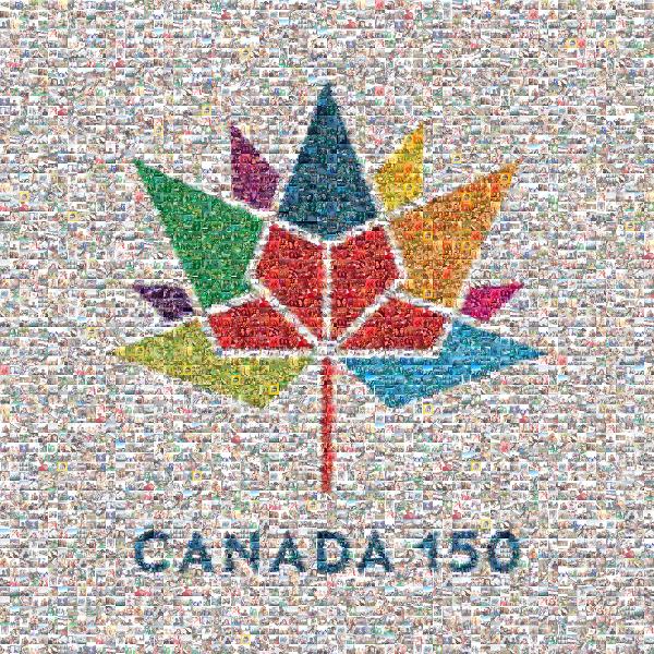 Canada 150 photo mosaic