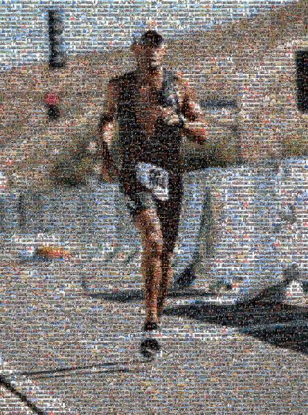 A Dedicated Athlete photo mosaic
