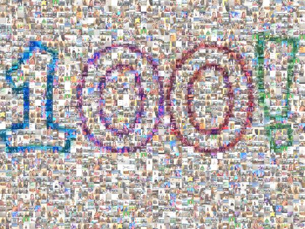 100! photo mosaic