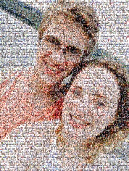 Mother & Daughter photo mosaic