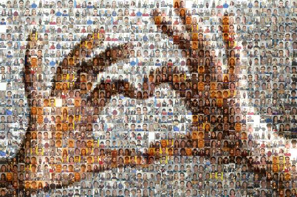 Hand Heart photo mosaic