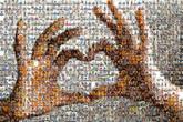 hands heart love symbol icon 