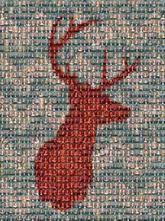 buck deer symbol icon pattern 