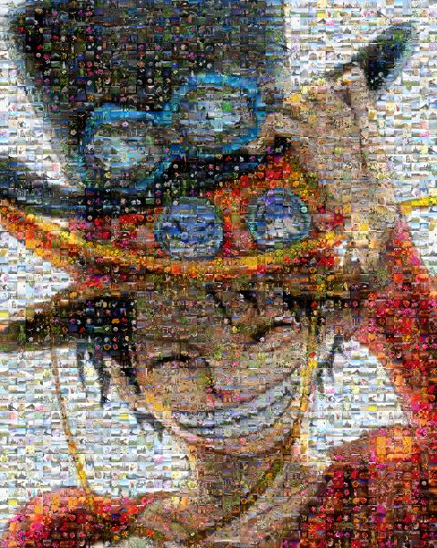 Character photo mosaic