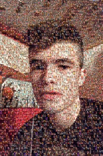 A Young Man's Portrait photo mosaic