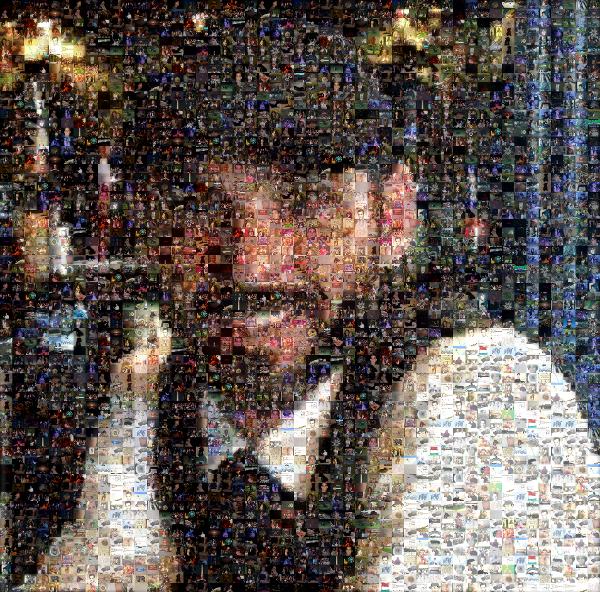 Portrait of a Smiling Man photo mosaic