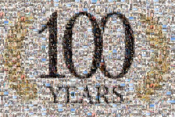 100 Years photo mosaic