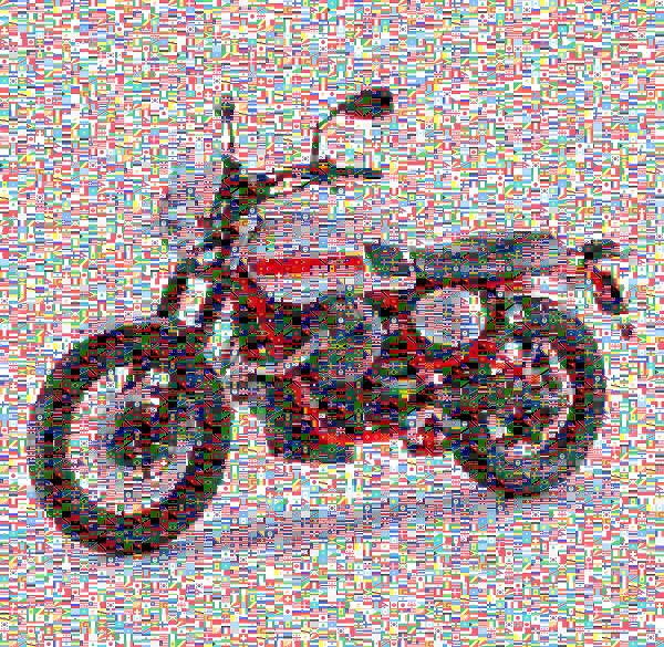 Brand New Dirt Bike photo mosaic
