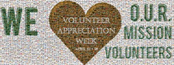 Volunteer Appreciation photo mosaic