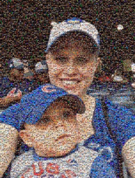 At the Cubs Game photo mosaic