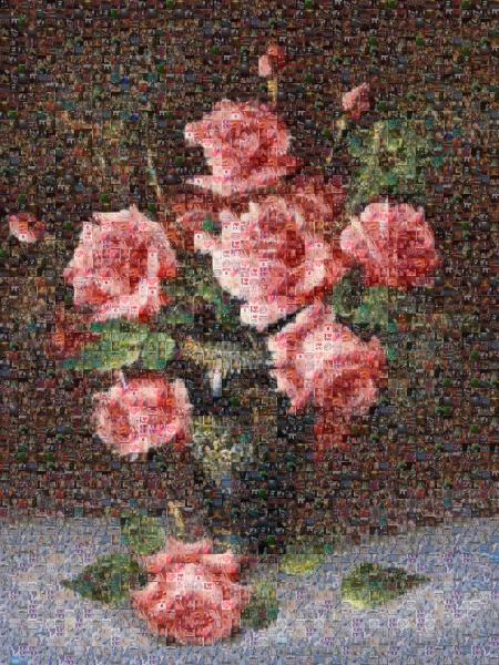 Beautiful Roses photo mosaic