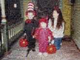 halloween children kids costumes family distant distance formal mom mother holidays october fall autumn pumpkins