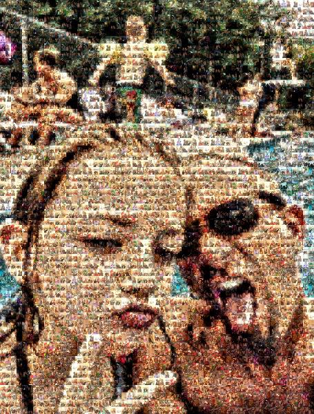Pool Party  photo mosaic