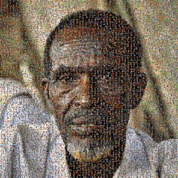 Portrait photo mosaic